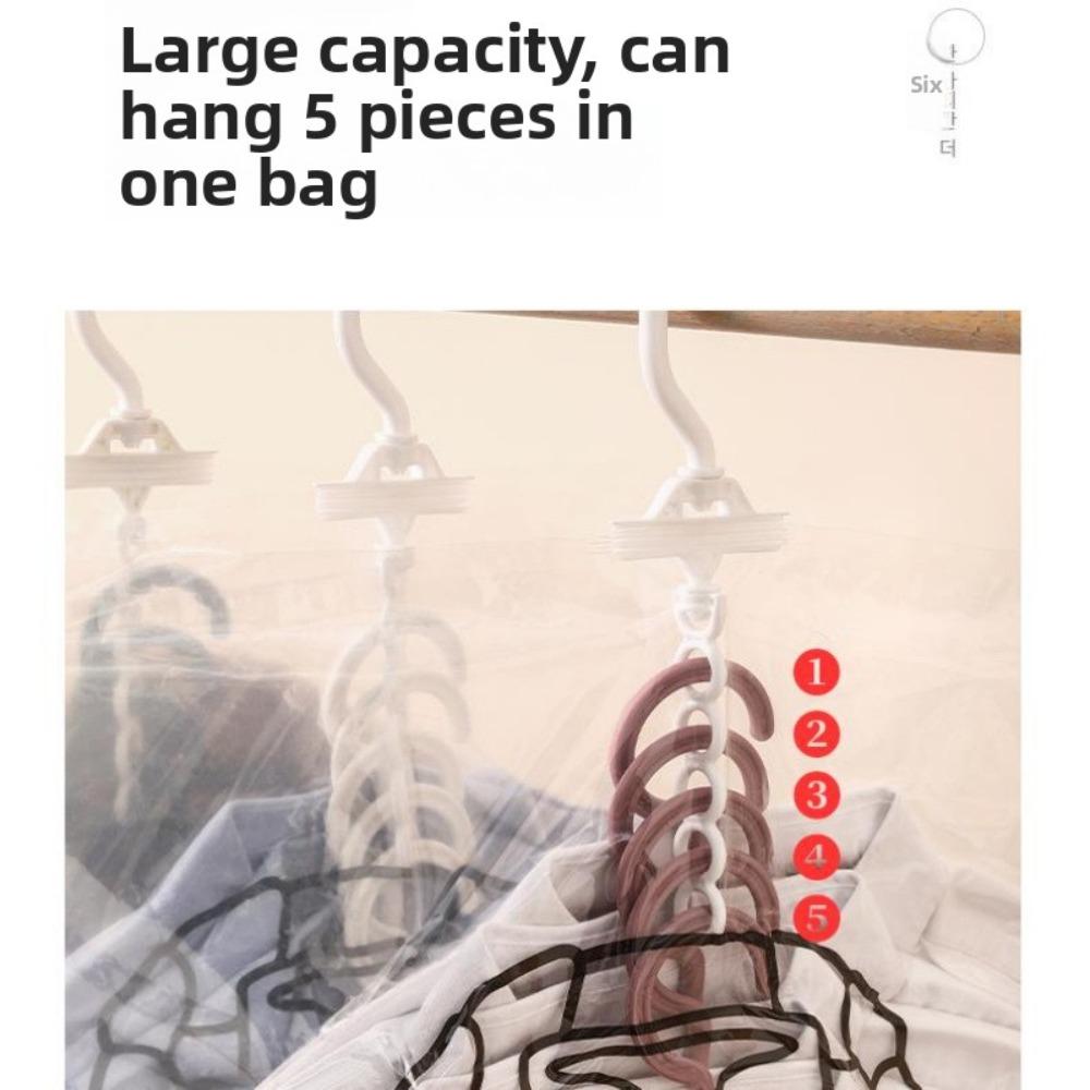 Borsa Sottovuoto Extra Large da Appendere con Design a 5 Ganci per la Protezione degli Abiti