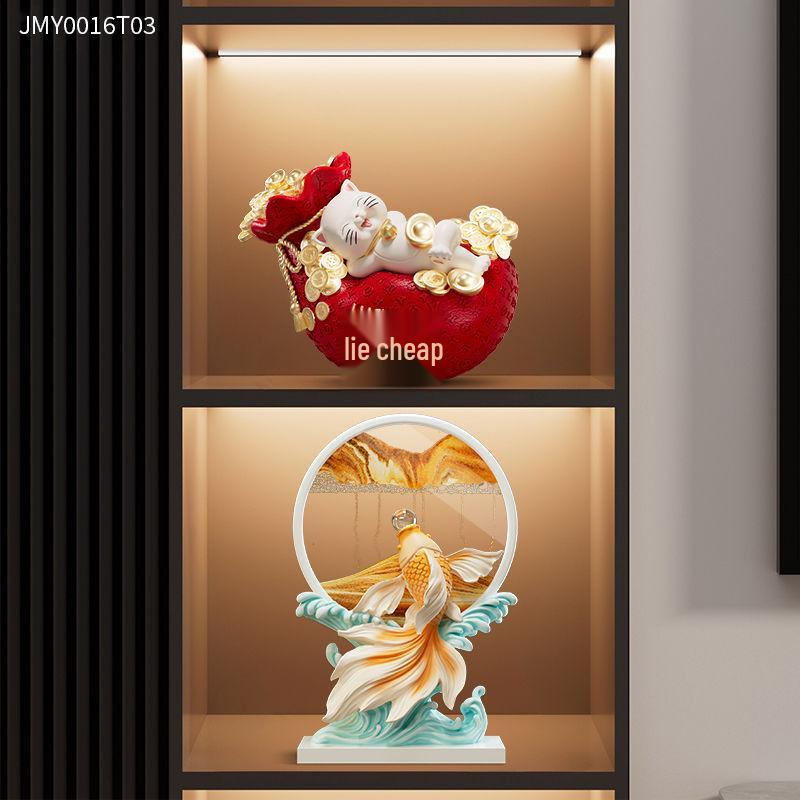 2025 Year of the Snake Luxurious Resin Hourglass Decompression Gift - Creative Quicksand Painting Ornament for Office