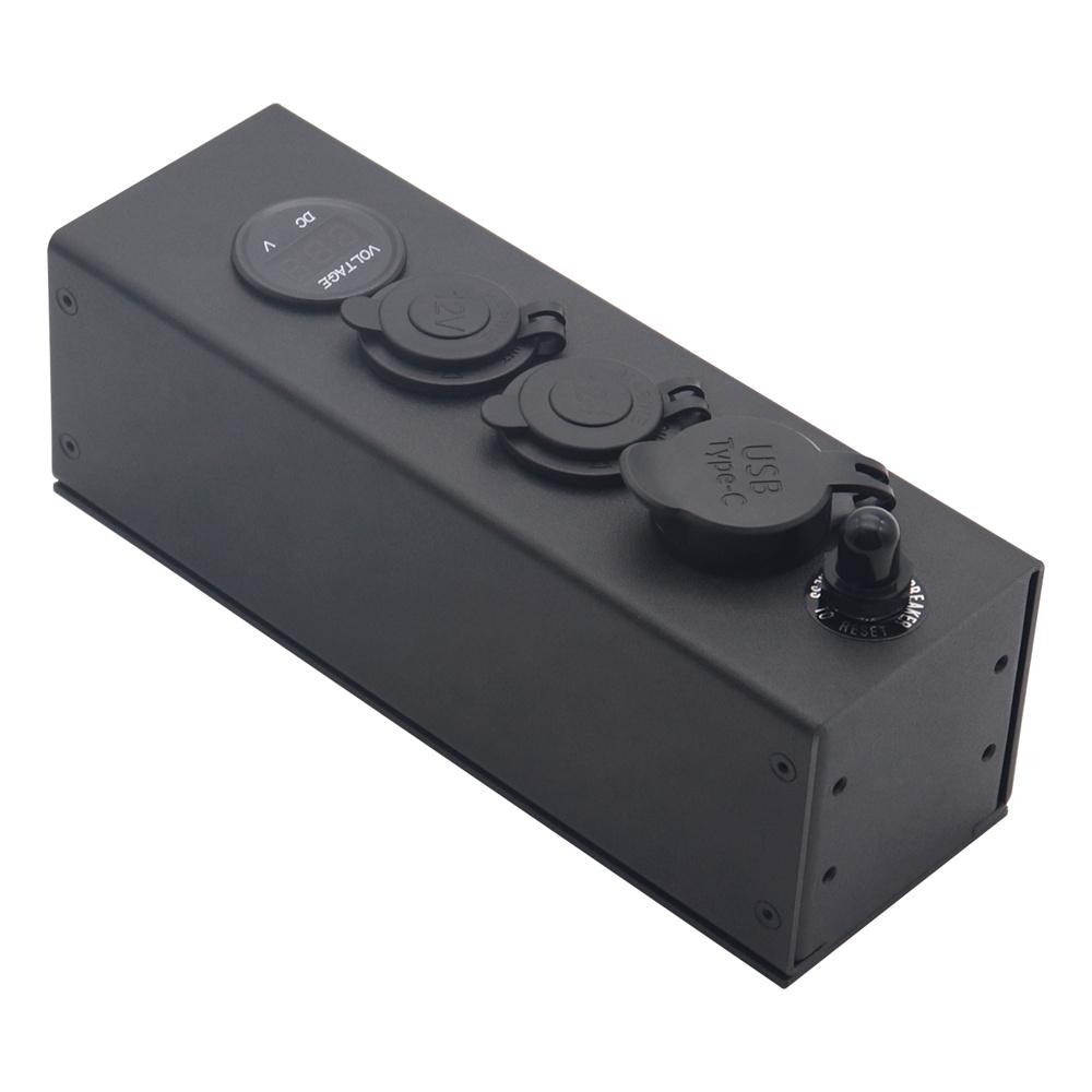 12/24V Control Box With Power Sockets USB+TYPE-C 8AWG Anderson Plug Replacement