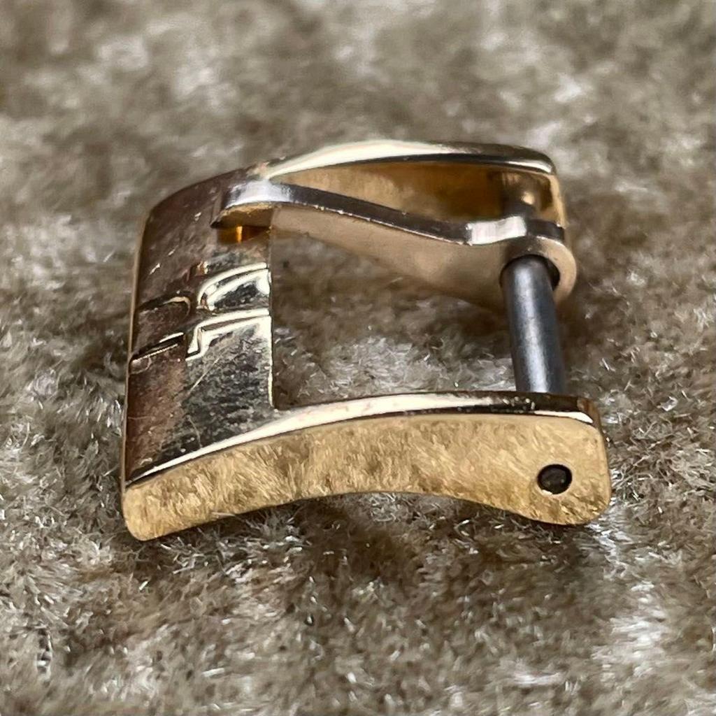 Used Vintage Hamilton 14mm Width 70s-80s Buckle Gold Buckle Buckle GOLD