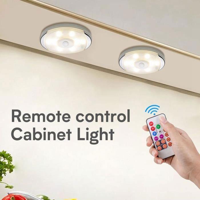 Lampe à poser,Lumière tactile sans fil sous meuble,cuisine,garde robe-placard,rondelle - Type 1Remote 5Lamps-RGB and White