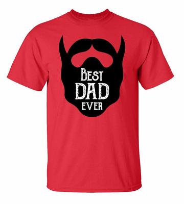 Father's Day Day Best Dad Ever Beard Adult Short Sleeve T-Shirt