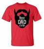 Vatertag Tag Bester Papa Aller Zeiten Bart Erwachsenes Kurzarm-T-Shirt