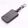 BKY 4 Button Leather Smart Key Case for Mazda RX8 CX7 CX9 Atenza MPV Premacy Verisa Biante Keychain (Black)