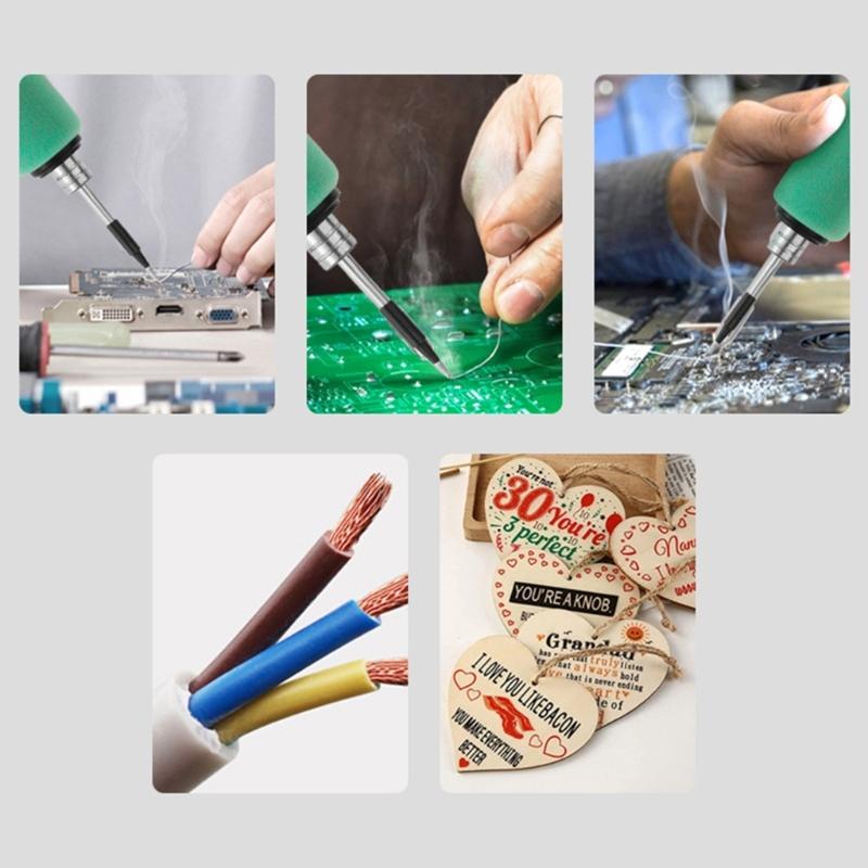 Handy 600mAh Small Cordless USB Recharegeable Soldering Iron with Intelligent Heating for DIY Enthusiasts Welding Tool