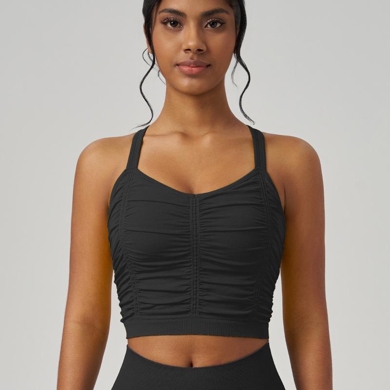 

Huaton Танк для йоги с драпировкой и Спортивный бюстгальтер с защитой от ударов S