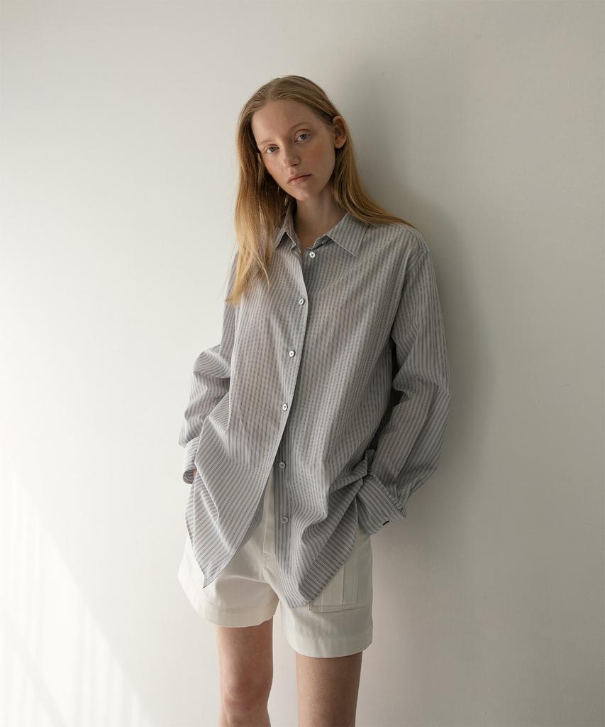 ANOTHER OFFICE WOMEN W. Bush Herringbone Shorts (White)