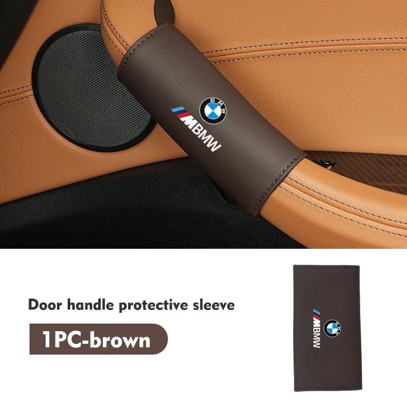 

2025 Hot Car Door Inner Handle Protective Leather Anti-Wear Sleeve Decor For BMW E46 E90 E60 F10 E39 F30 E36 E87 E90 E30 E53 F31