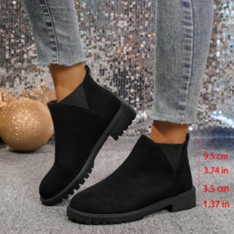 

Женские ботинки Мартин Ботинки Удобные Мягкие Эластичные Трендовые Нескользящие Ноские Шикарные Сто Выдающиеся Туфли для увеличения роста 36 чёрный