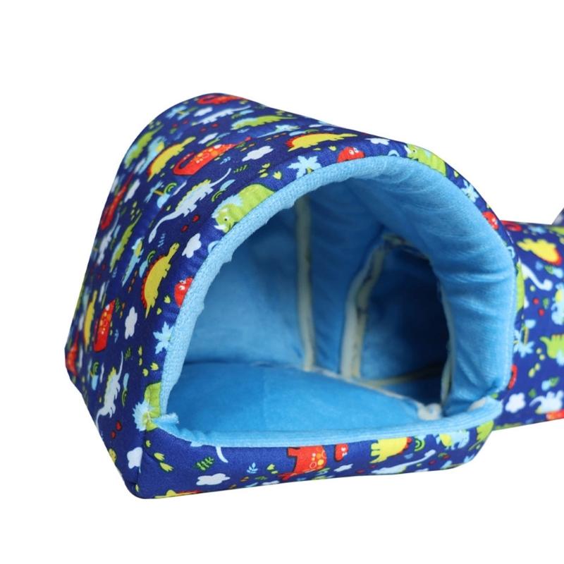 Hamster Tunnel Bett Tunnel Kaninchen Spielzeug Weiches Höhlenhaus für Hamster für Meerschweinchen, Rennmäuse Knabberspielzeug Bett