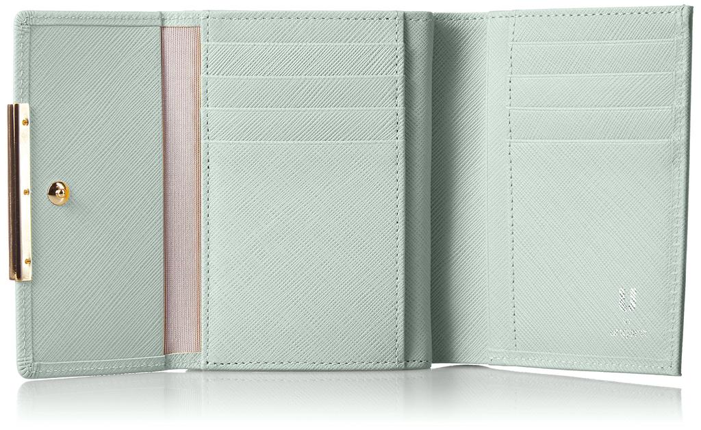 U by Ungaro Eiger Clasp Folding Wallet with Key Ring, Women's, Light Green, UULW6AS4