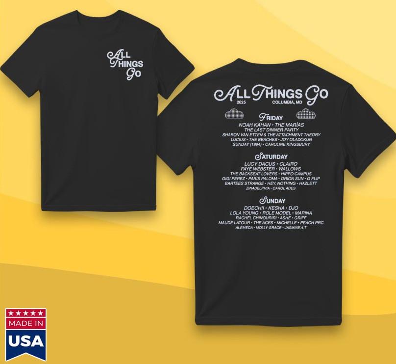 

All Things Go Clouds DC Lineup 2025 Festival Vibes Collection T-Shirt Unisex T-Shirt S