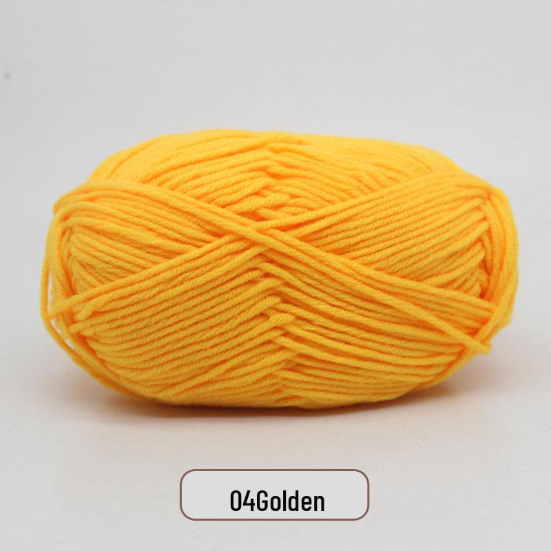 5-Strand Milk Cotton Yarn Scarf & Hand-Knitted Hat Yarn - Baby Soft, Medium Thickness, Free Shipping