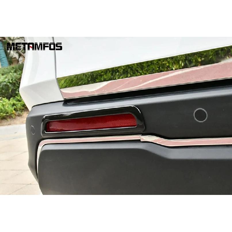 For Honda CR-V CRV  2024 2025 Carbon Fiber Rear Fog Light Lamp Cover Trim Foglamp Frame Protector Accessories Car Styling