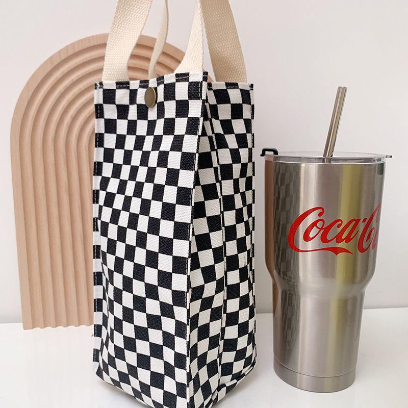 Color Canvas Water Bottle Holder Carry Bag Coffee Cup Storage Sleeve Cover Handbags Mobile Phone Umbrella Hand Bags Accessories