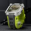 Rubber Straps+Metal Protect Case for Apple Watch Series 11 10 46mm Breathable Silicone Band for IWatch 11 46MM Modification Kit