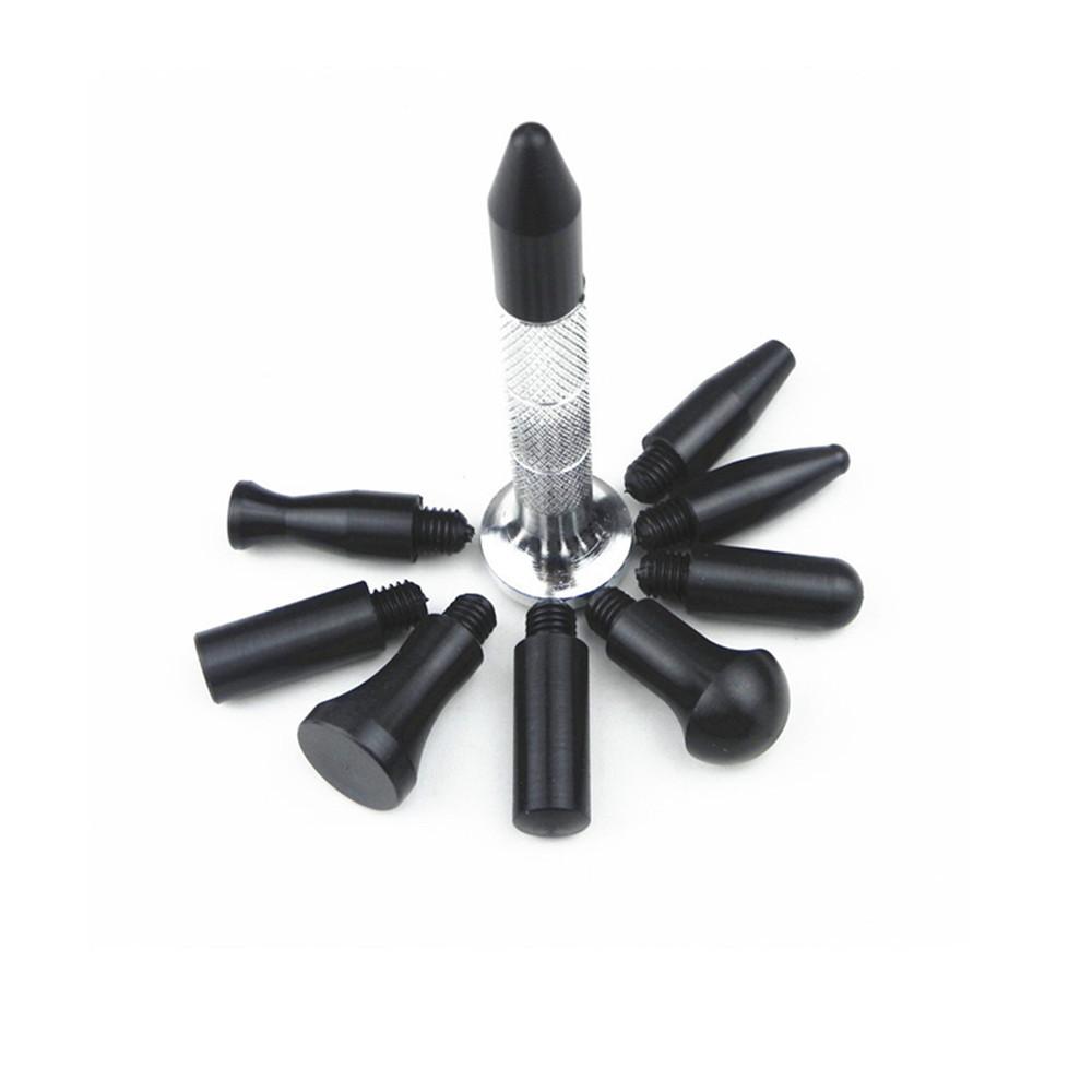 Professional Dent Repair Kit Auto Body Panel Portable Flattening Car Tap Down Pen Accessories Hail Removal with 9