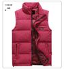 Classic Men's Plus Size Thickened Down Vest for Middle-aged & Elderly - Warm Sleeveless Stand Collar Jacket