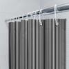 Black And White Striped Waterproof Shower Curtains With A Water Repellent Coating For Bathroom Decor
