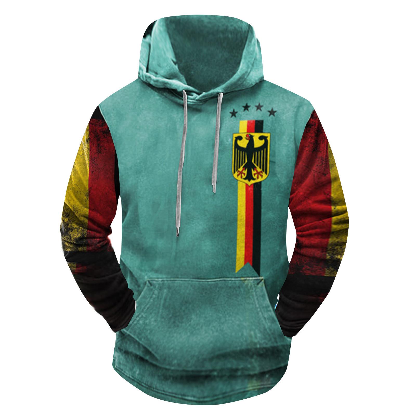 

Модний вільний чоловічий і жіночий светр з довгим рукавом і капюшоном L