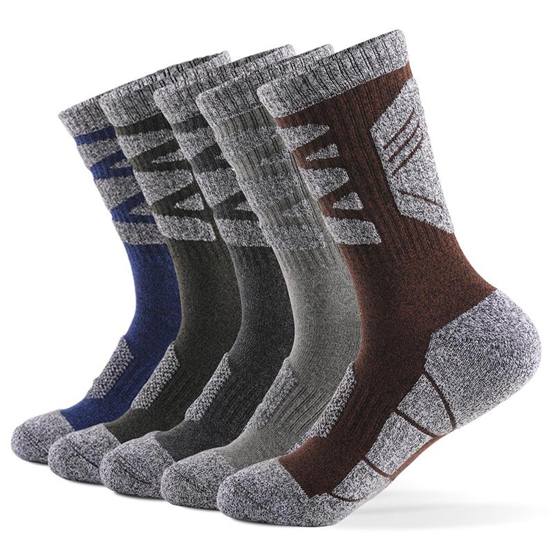 1/5 Pairs Winter Thicker Warm Socks Cotton Male Men Women Socks Solid Socks Knitting Thermal Socks Against Cold Snow Terry Socks