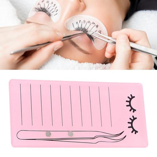 

Дисплей для ресниц с прозрачной шкалой, показывающий поднос с закругленными краями, полезный для хранения искусственных пинцетов, женские принадлежности чёрный