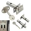 Core Hardware Pipe Tube Security Door Well Locks For Fireproof Escape Mortise Aisle Lock 1set NEW Steel Invisible Lock