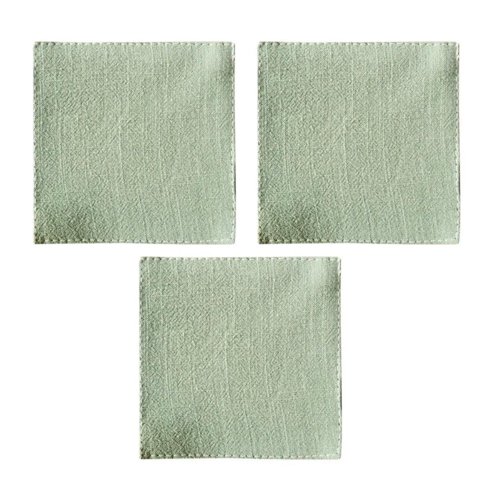 3Pcs Creative Double Cloth Placemat Durable Tea Cup Mat Kitchen Accessories Insulation Pad  Tea