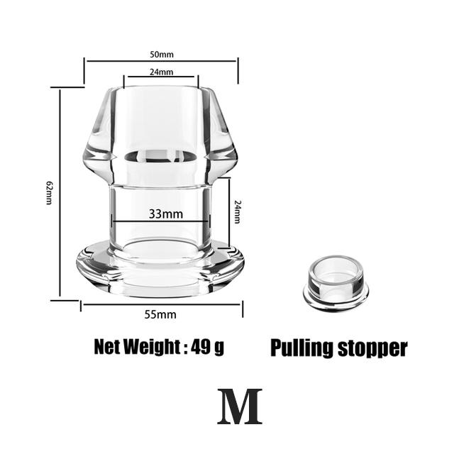 Silicone Hollow Anal Plug With Stopper Speculum Enema Anus Dilator Butt Plug Prostate Massage Bdsm Sex Toys For Woman Men