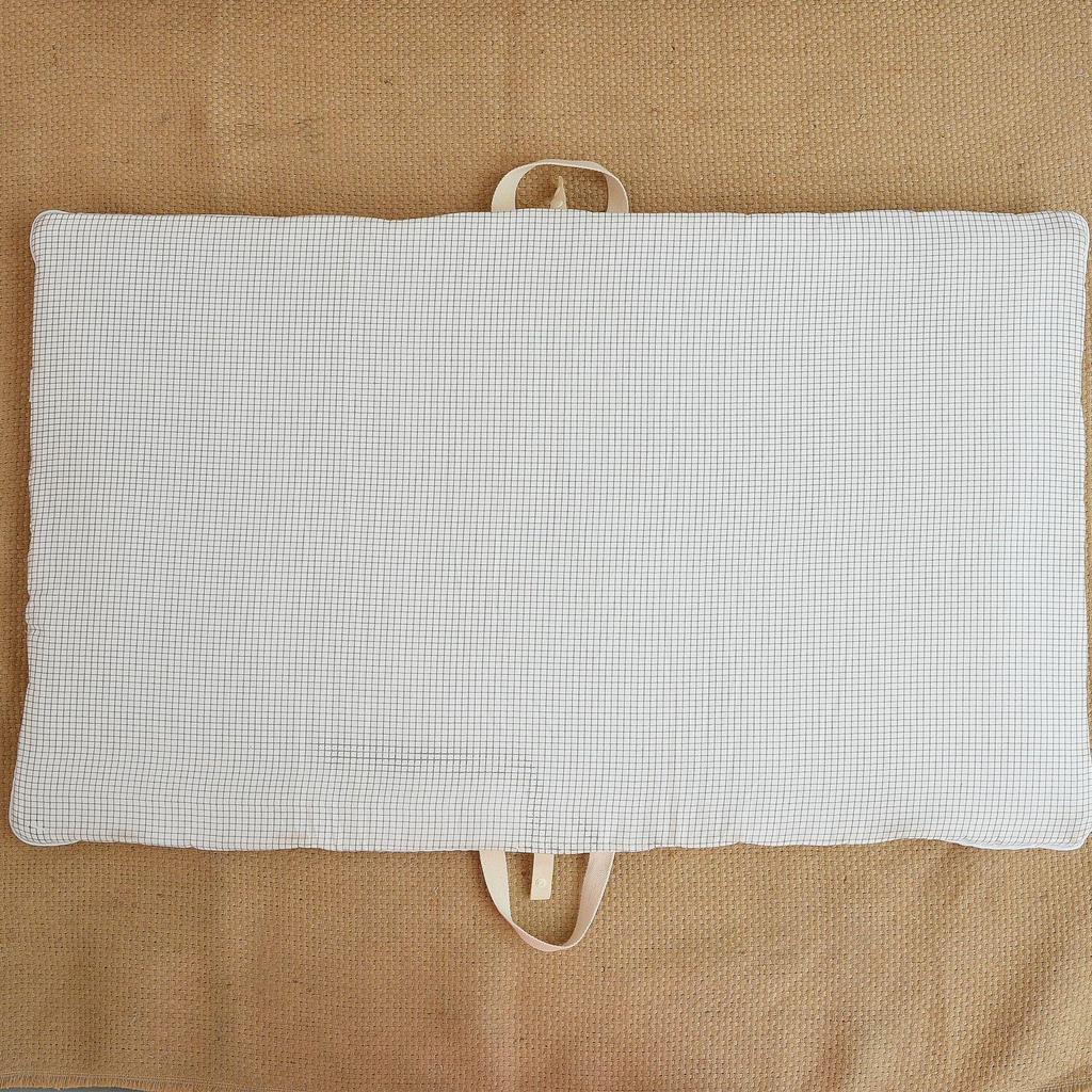Tragbare Atmungsaktive Baumwoll-Babykrippenmatratze - Bestickt, Maschinenwaschbar, Faltbar für Nickerchen
