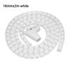 1.5/2M 16/10mm Flexible Spiral Cable Wire Protector Cable Organizer Computer Cord Protective Tube Clip Organizer Management Tool