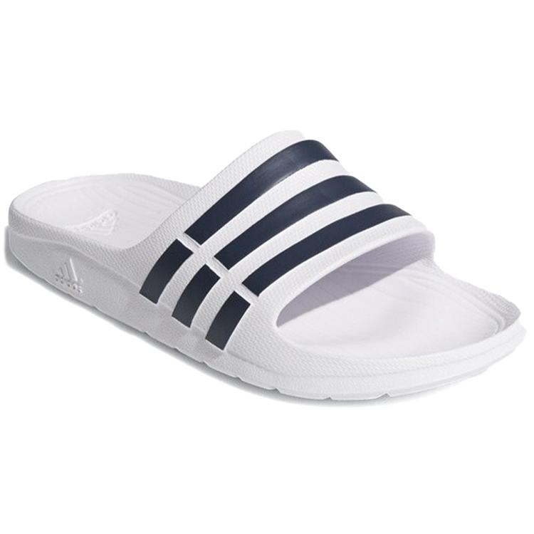 Adidas Duramo Slide (Unisex) White / Dark Navy Slide Slippers F32892