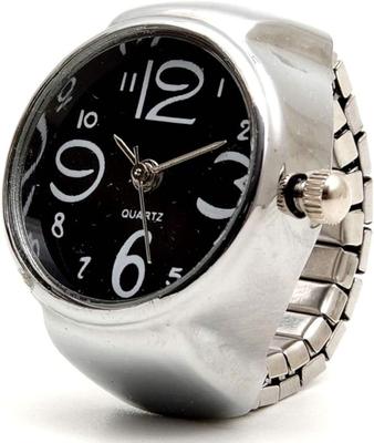 GoodsLand Ring Watch Finger Watch Dial Simple Round Free Size [6color] GD-RINGWT-BK