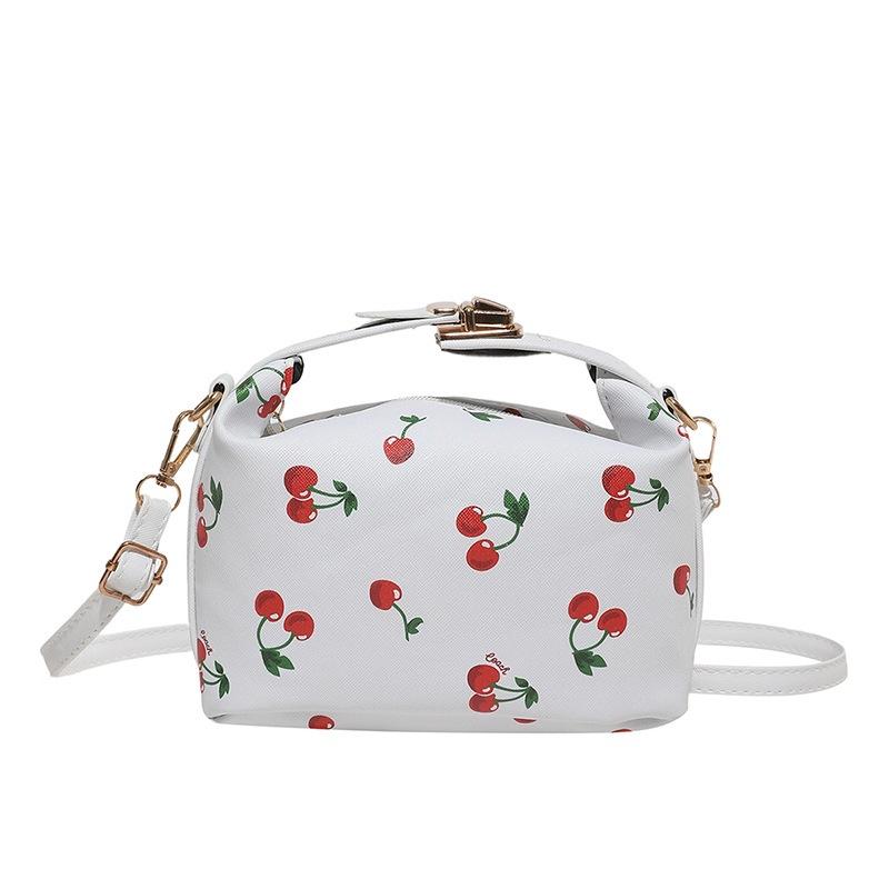 Fresh Cherry Print 2025 New Summer Cute Trend Sweet Fashion Messenger Shoulder Bag