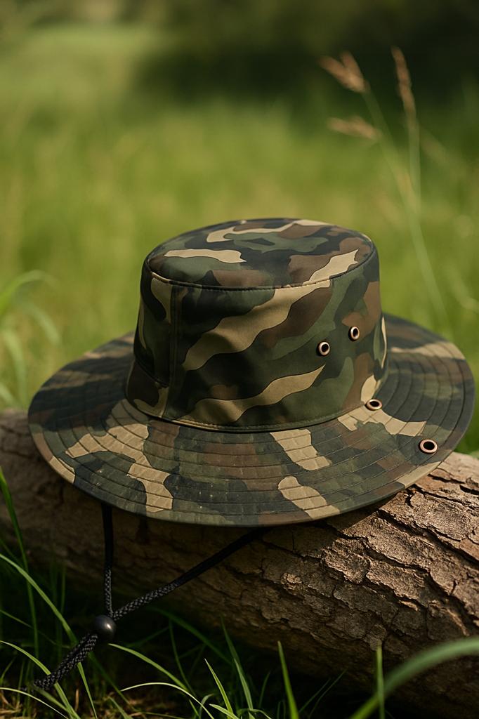 Kapelusz Kowbojski Rozmiar 58 Z Regulacją Pod Brodą Militarny Wzór