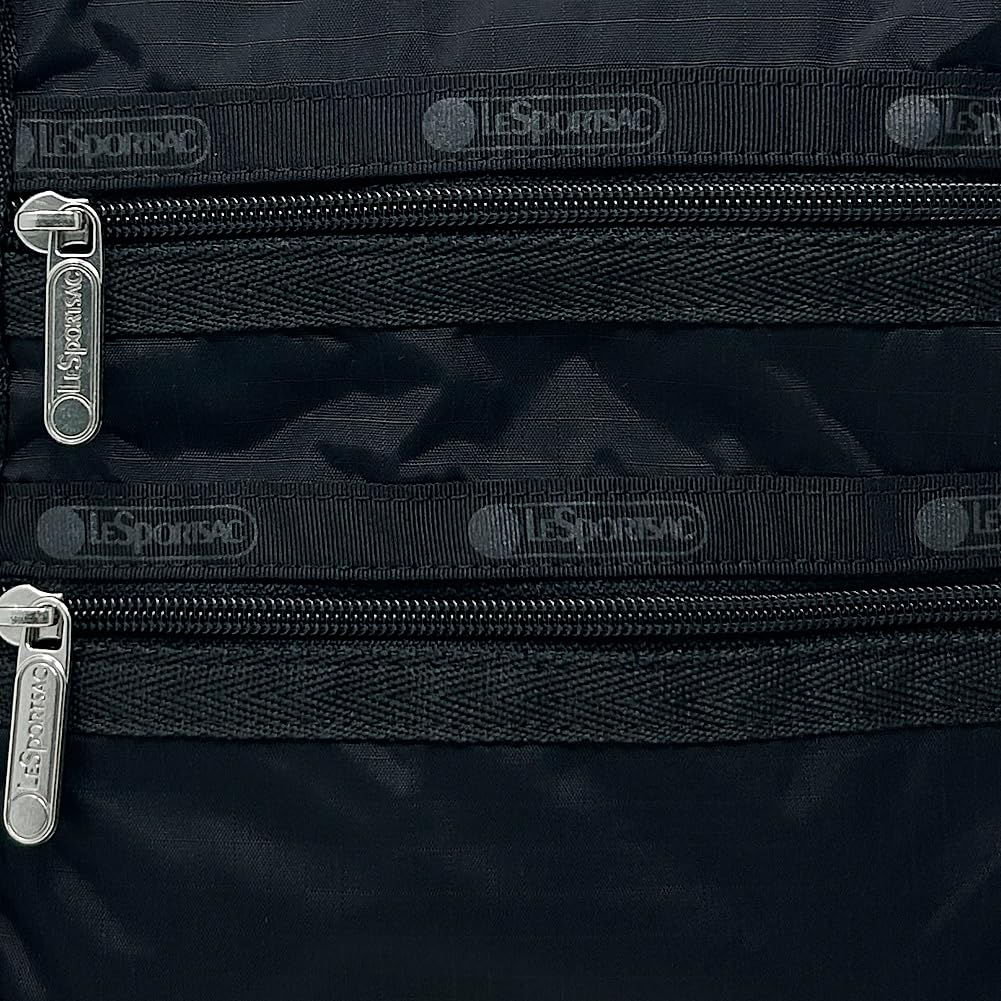 LeSportsac MEDIUM 3 ZIP CROSSBODY 1009 (RECYCLED BLACK) Mini Shoulder BagPochette