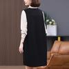 2024 French Chic Sleeveless Vest Dress: Plus Size Mother's Spring & Autumn Fashion