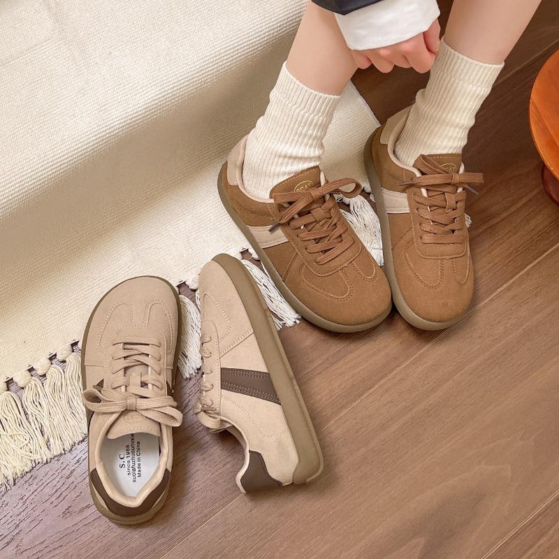 Fashion Autumn New Fashion Trend Women's Casual Shoes College Style Comfortable Wide Toe Soft Flat Shoes Casual Outdoor Sports Shoes