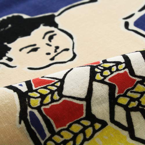 Dyeing Anbo Hand Towel "Sumo Ring" Navy Blue, Authentic Dyed, 100% Cotton, Tokuoka, Made in Japan, 35cm x 100cm