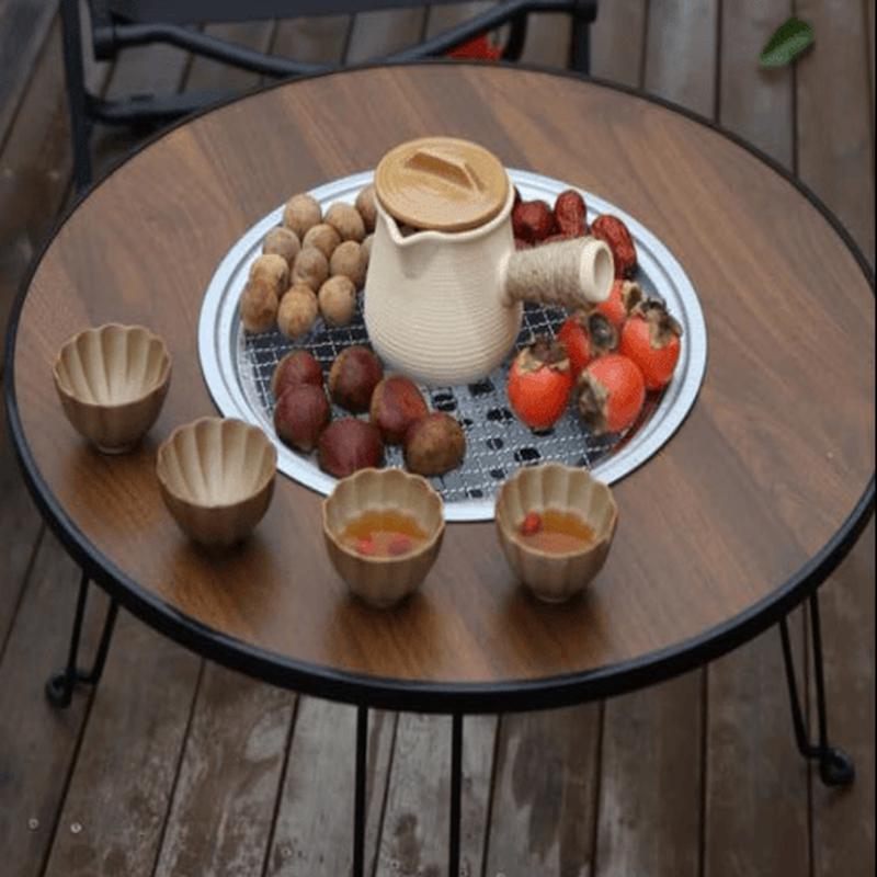 Huilingyang Round Table Tea Stove & Ceramic Pot Set