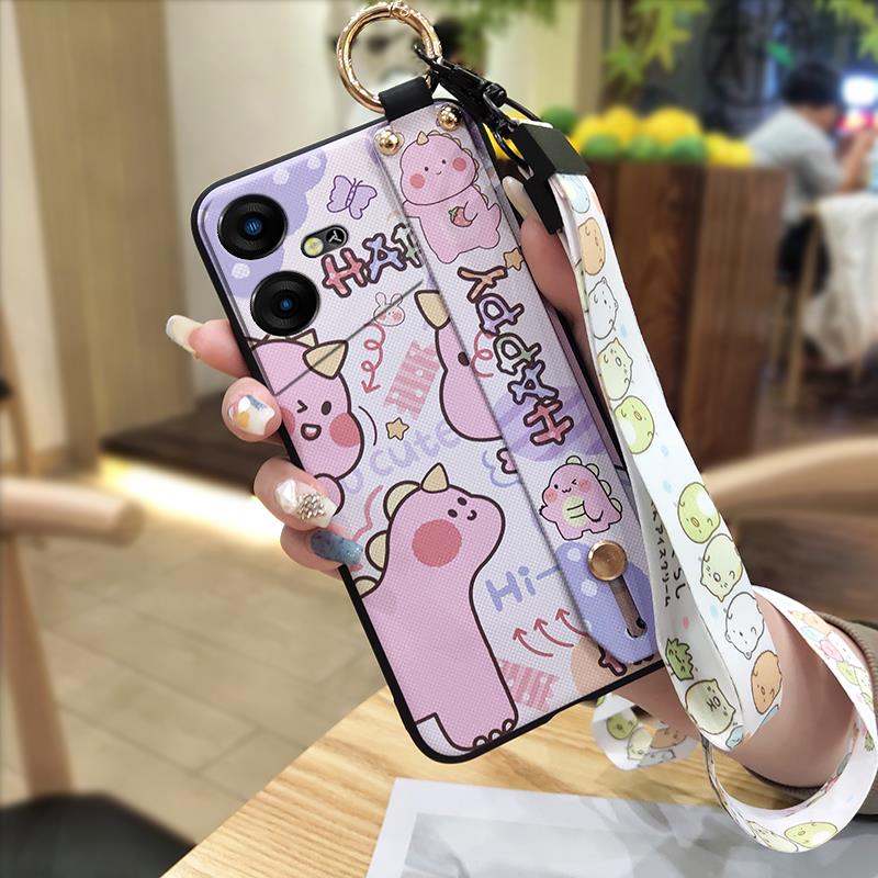 Back Cover Cute Phone Case For Tecno Pova Neo3/LH6N Protective Waterproof Cartoon Silicone Ring Anti-dust Soft case