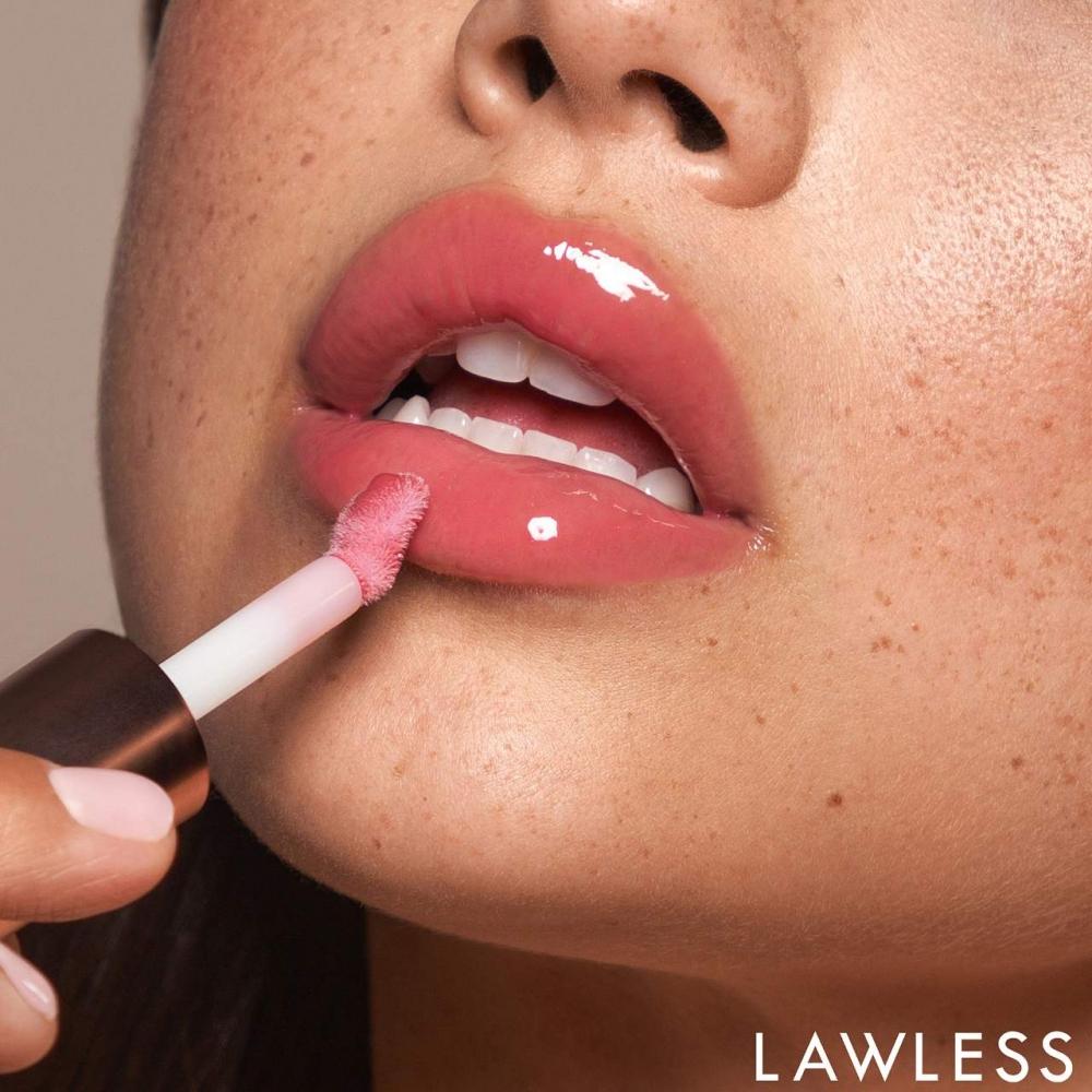 Lawless Forget The Filler Lip Plumper Line Smoothing Gloss 0.11 Oz  3.3 Ml Velvet Rosy Mauve With Plummy Undertones