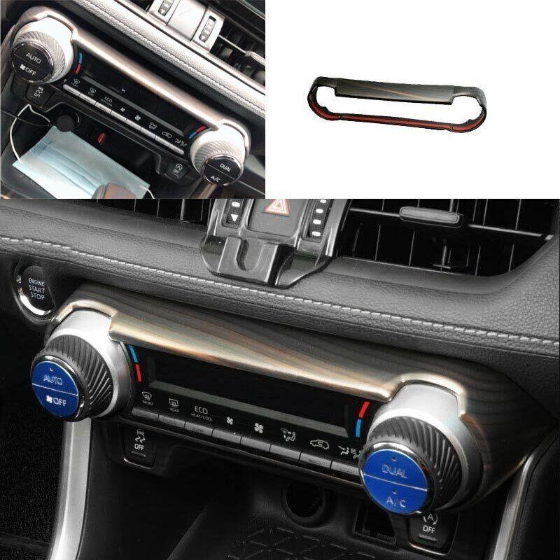 Panel Trim Matte Wood Grain For Toyota RAV4 2019-2023 Console AC Switch Control