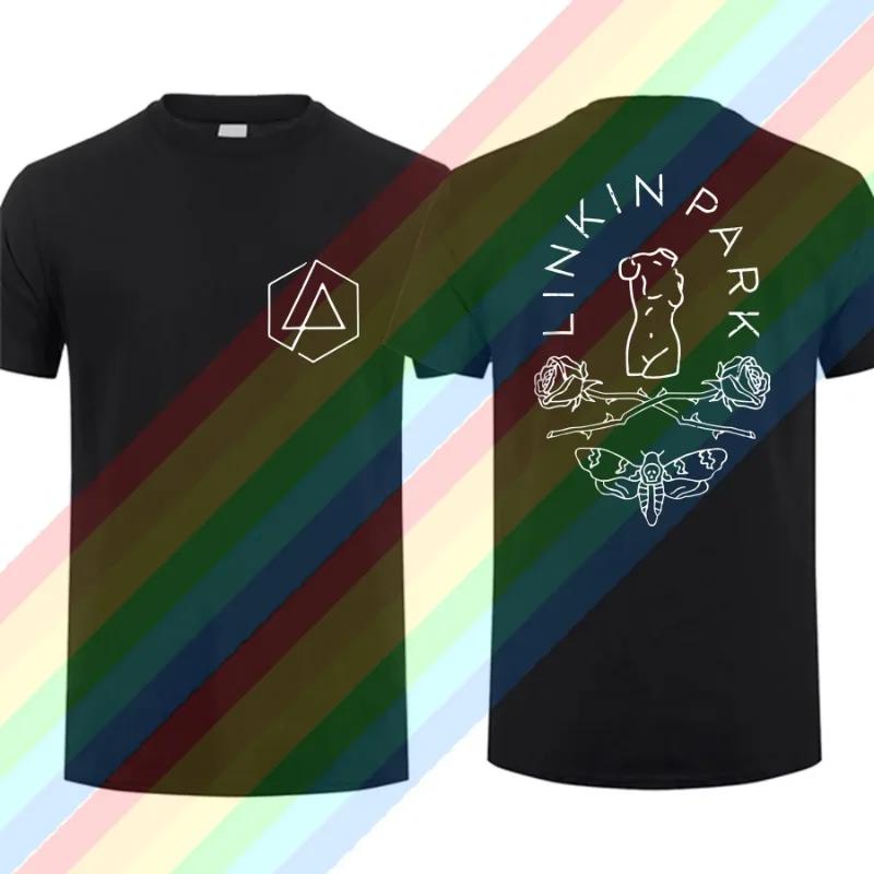 

2025 Fashion Tees Men Linkin Meteora Park T Shirt Double-sided Casual Oversized T-shirt Graphic Youth Cloth Streetwear S-3XL 4XL