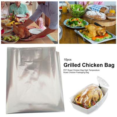 10Pcs Microwave Oven Bag Easy To Use Heat Resistant Food Grade Roast Packaging Bag for Dining Room