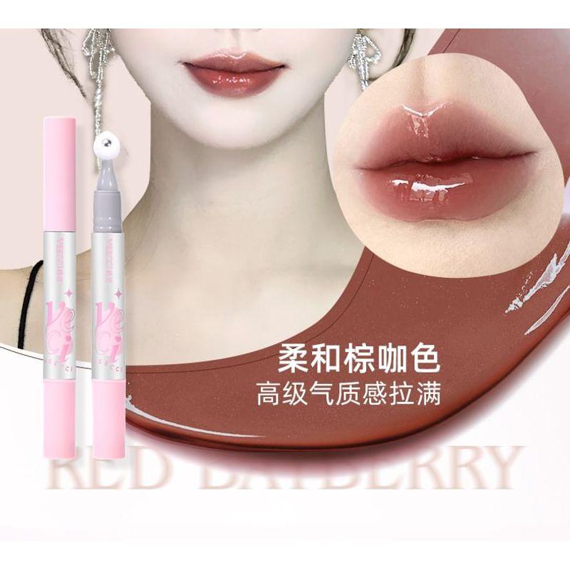 VEECCI - Crystal Clear Roll-On Lip Gloss Pen - 6 Colors