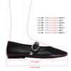 Fashion Ballet Flats for Women - Rivet Design Buckle Strap Soft Leather Light and Comfortable 2025 Autumn Collection Ladies Footwear
