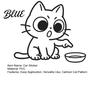 Sticker No Damage Car Sticker Waterproof PVC Self-adhesive Trace Auto Decal Cartoon Cat Safe Decal Pattern Funny for Fuel Tank Caps Windows Luggage
