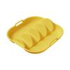 Silicone Taco Holder Reusable Taco Plates with 4 Dividers And Handle Dishwasher Microwave Oven Safe Taco Serving Tray