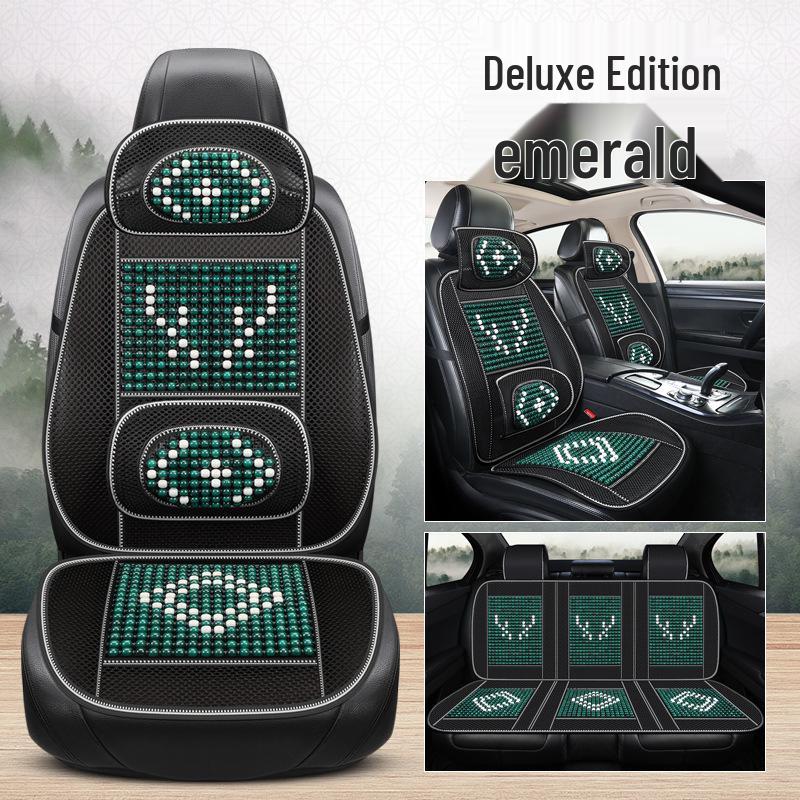 Universal Ventilated Wooden Bead Car Seat Cushion for All Seasons